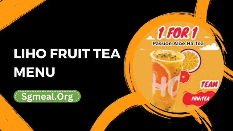 Liho Fruit Tea Menu Prices In Singapore