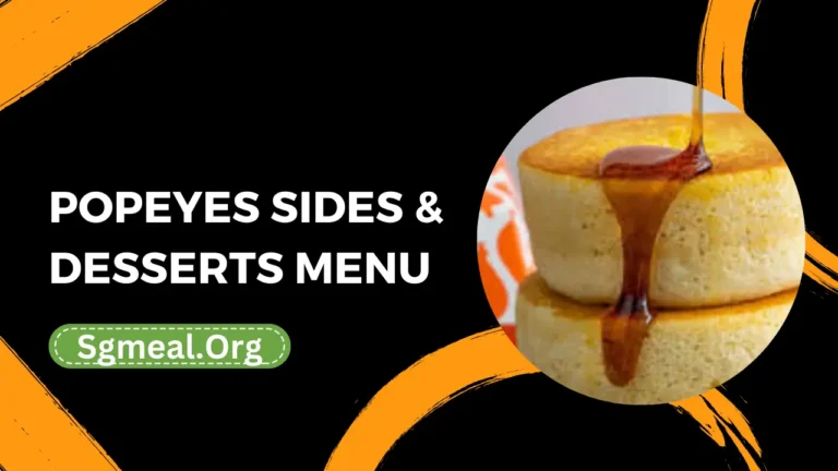 Popeyes Sides & Desserts Menu Prices In Singapore