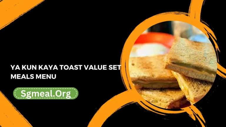 Ya Kun Kaya Toast Value Set Meals Menu Prices In Singapore