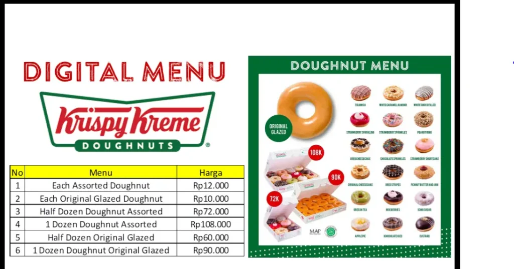 Krispy Kreme Assorted Doughnuts Menu Singapore Prices