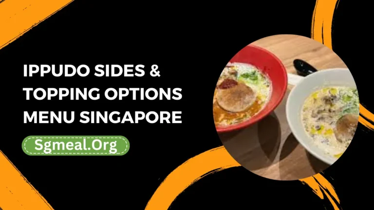 Ippudo Sides & Topping Options Menu Prices In Singapore