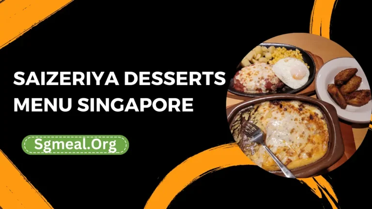 Saizeriya Desserts Menu Prices In Singapore