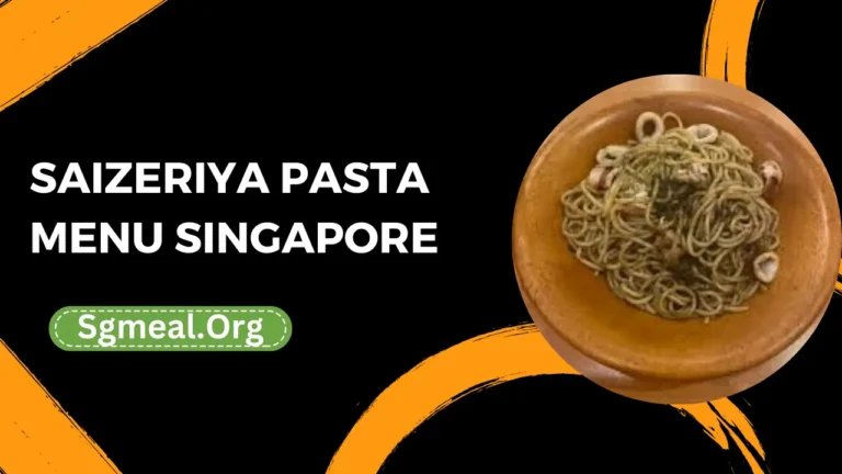 Saizeriya Pasta Menu Prices In Singapore