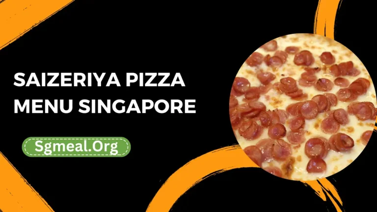 Saizeriya Pizza Menu Prices In Singapore