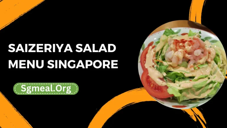 Saizeriya Salad Menu Prices In Singapore