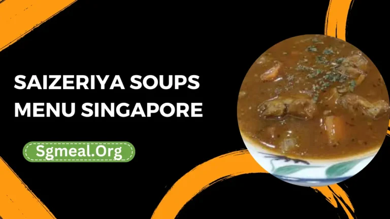 Saizeriya Soups Menu Prices In Singapore